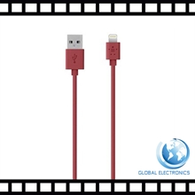 כבל  הטענה וסנכרון מקורי Belkin אדום 