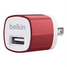 מטען קיר USB מקורי belkin אדום