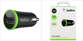 מטען USB לרכב שחור מקורי belkin
