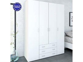 ארון 4 דלתות עם שידת מגירות Home Decor דגם מיקה