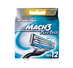 מארז 12 סכיני גילוח Gillette מאך 3 