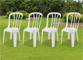 4 כסא קלאב כתר פלסטיק