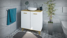 ארון אמבטיה בעל מדף אמצעי גדול מעוצב  דגם טור