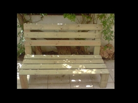 ספסלי עץ לגינה-400ש'ח