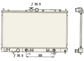 רדיאטור מיצובישי לנסר 04-08(3838)
